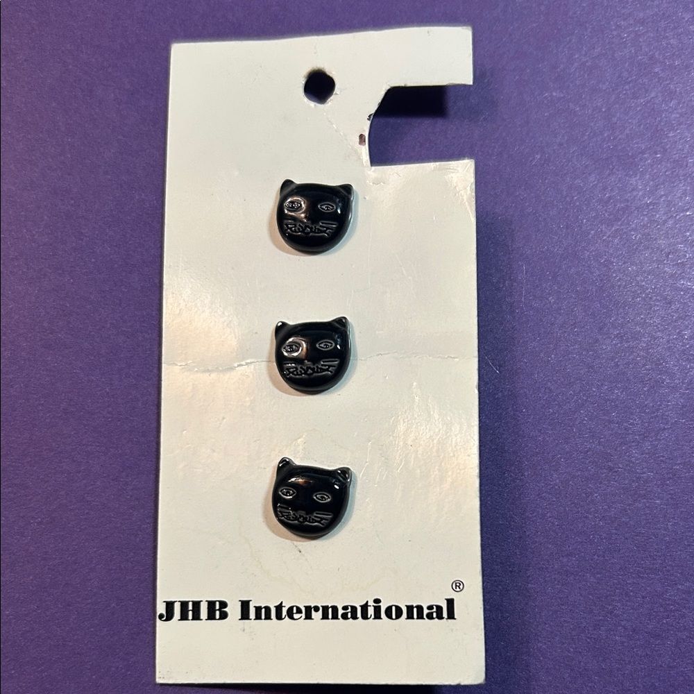 JHB International Black Cat Buttons